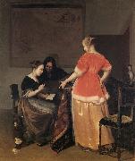 Jacob Ochtervelt Music lesson, Germany oil painting artist